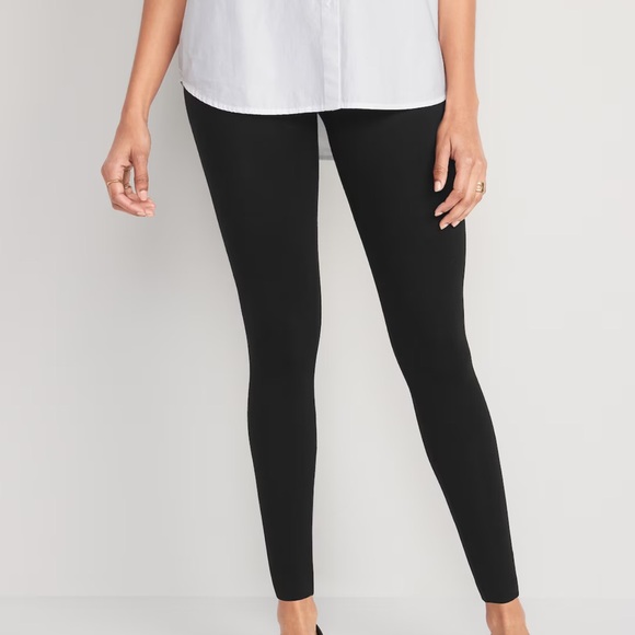 NWT LOT High-Waisted Leggings Black Everyday Women Small Bundle 2-Pack Old Navy - Picture 6 of 6